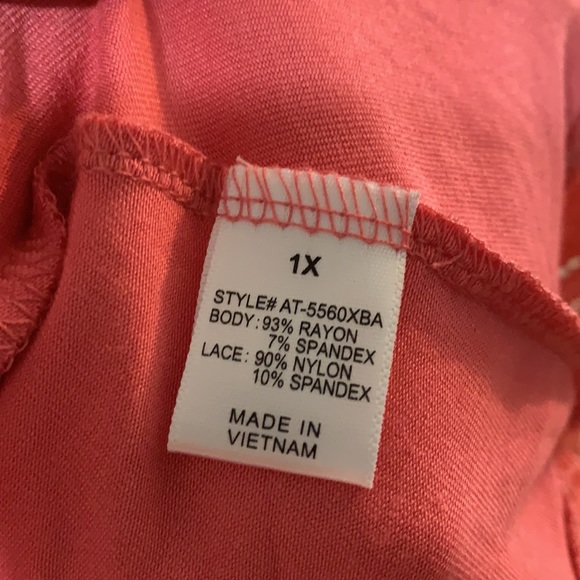 Zenana Premium Sleeveless Lace Hem Tunic - Picture 6 of 6